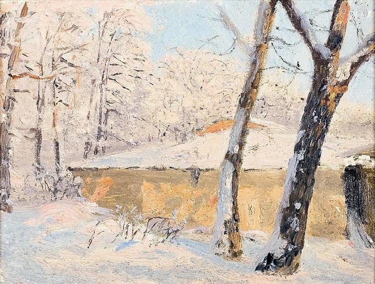 Nikolay Nikanorovich Dubovskoy Trees in the snow